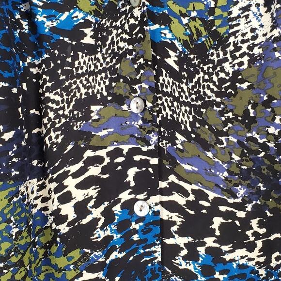 Alice & Trixie Silk Cottagecore Blue Paisley Dress & Sash M Boho Country Whimsy - Picture 2 of 13